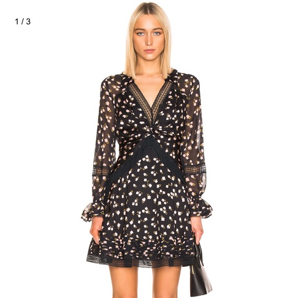 Self-Portrait twist front dress - Picture 2 of 8